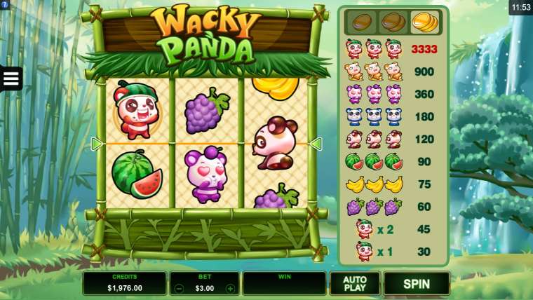 Слот Wacky Panda играть бесплатно