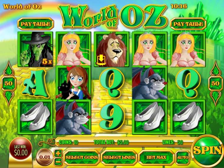 Слот World of Oz играть бесплатно