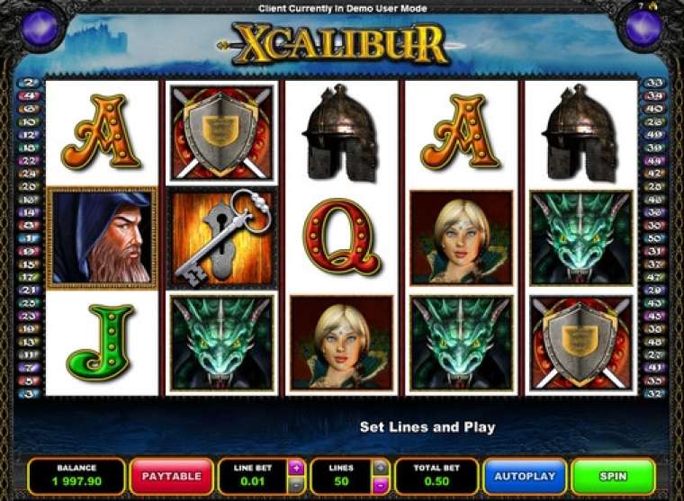 Слот Xcalibur играть бесплатно