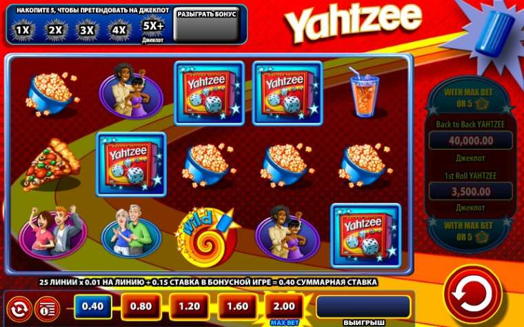 Онлайн слот Yahtzee играть